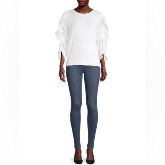 Kobi Halperin Veronica Ruffled 3/4-Sleeve Top - Picture 1 of 6